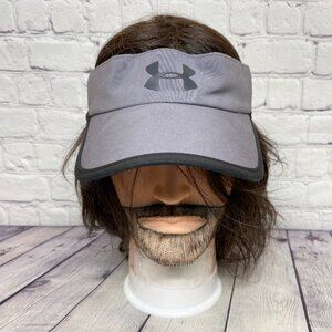 Under ARMOUR Golf Visor Hat Cap Women One Size Fits All Gray Adjustable Sporty